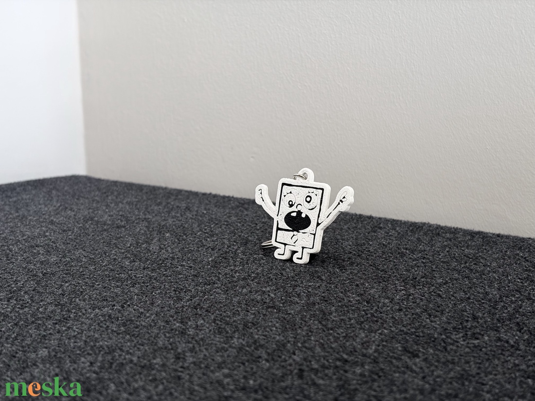 FirkaBob (DoodleBob) Kulcstartó � A rajzfilmvilág legcukibb bajkeverője - táska & tok - kulcstartó & táskadísz - kulcstartó - Meska.hu