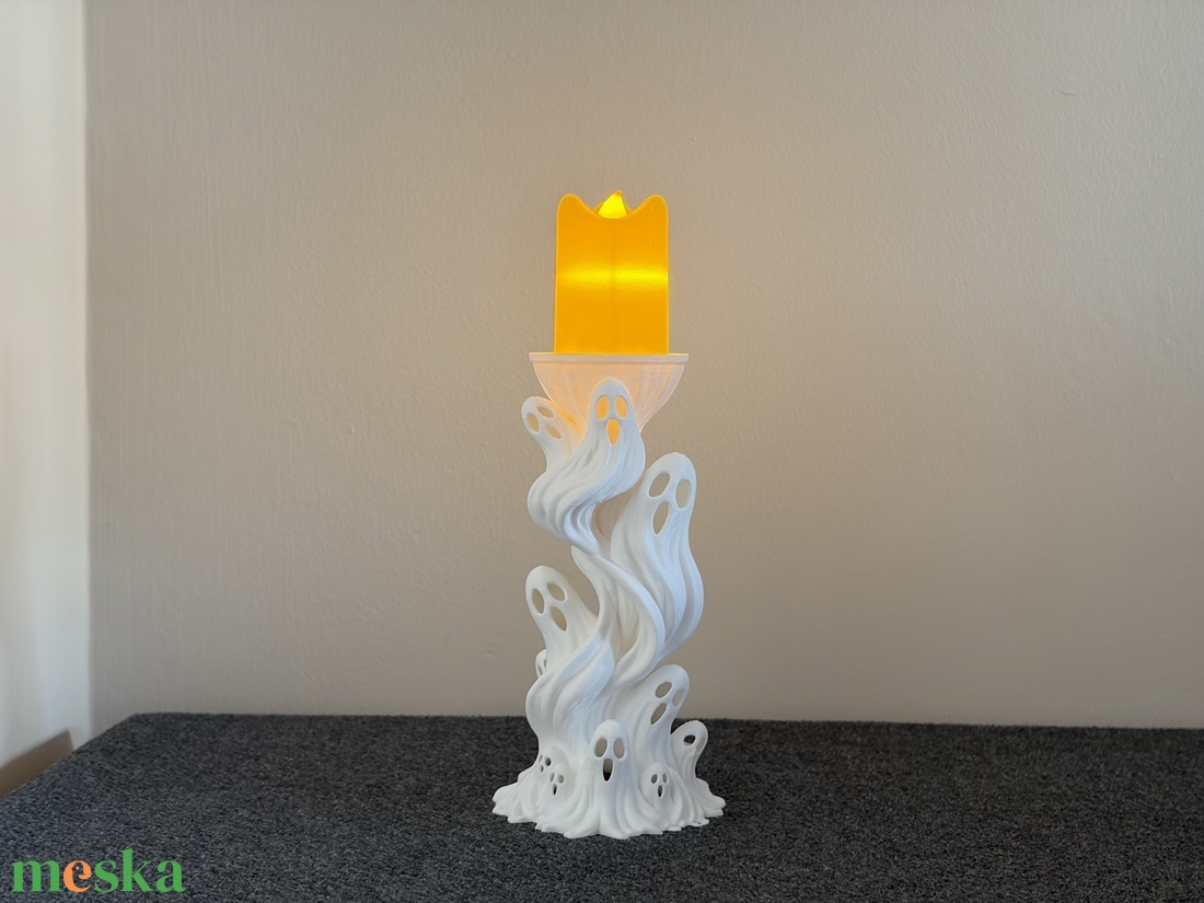 Szellemek LED Gyertyatartó - otthon & életmód - dekoráció - halloween - halloweeni dekoráció - Meska.hu