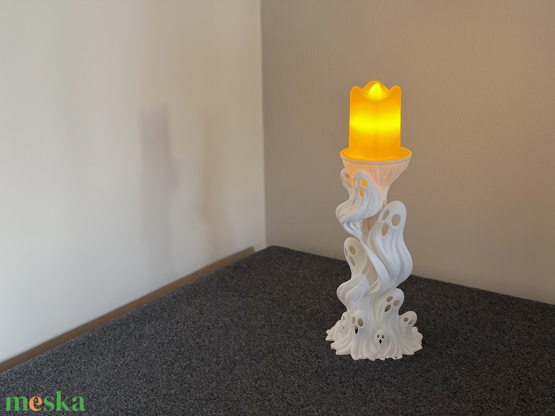 Szellemek LED Gyertyatartó - otthon & életmód - dekoráció - halloween - halloweeni dekoráció - Meska.hu