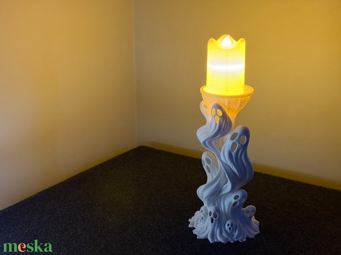 Szellemek LED Gyertyatartó - otthon & életmód - dekoráció - halloween - halloweeni dekoráció - Meska.hu