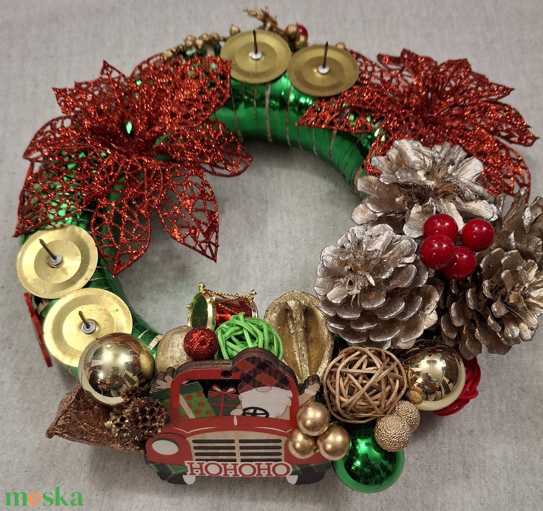 Ho-ho-ho, Jön a manó az ajándékokkal - karácsony - adventi díszek - adventi koszorú - Meska.hu Ho-ho-ho, Jön a manó az ajándékokkal - karácsony - adventi díszek - adventi koszorú - Meska.hu