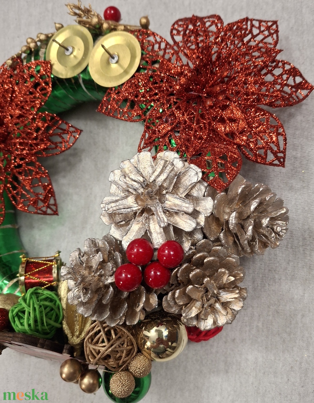 Ho-ho-ho, Jön a manó az ajándékokkal - karácsony - adventi díszek - adventi koszorú - Meska.hu Ho-ho-ho, Jön a manó az ajándékokkal - karácsony - adventi díszek - adventi koszorú - Meska.hu