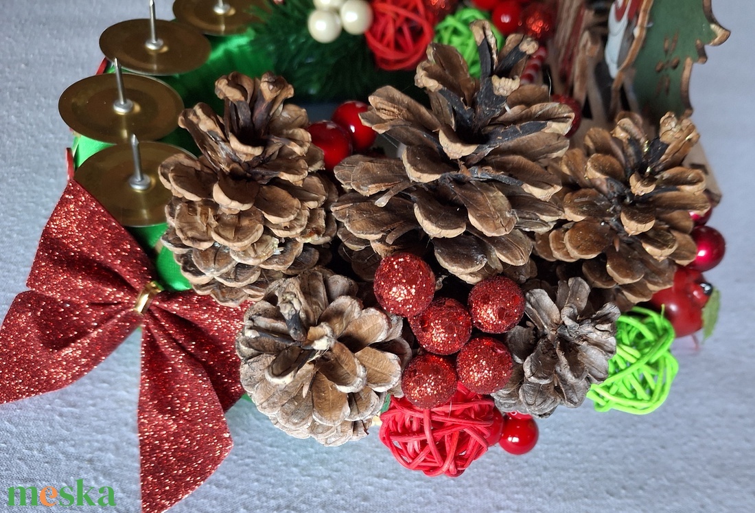 Piros-zöld adventi koszorú - karácsony - adventi díszek - adventi koszorú - Meska.hu Piros-zöld adventi koszorú - karácsony - adventi díszek - adventi koszorú - Meska.hu