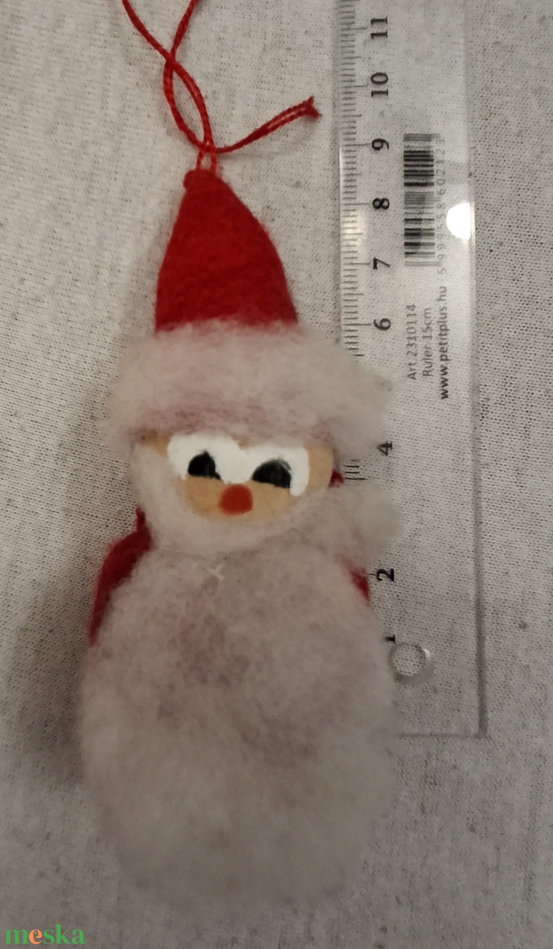 Télapó figura 1 db-os  - karácsony - karácsonyi lakásdekoráció - karácsonyfadíszek - Meska.hu