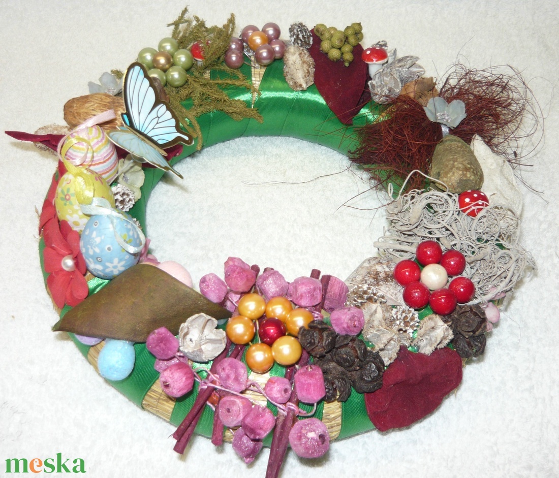 Kék pillangó tojás tánca - otthon & életmód - dekoráció - húsvéti asztaldíszek - Meska.hu