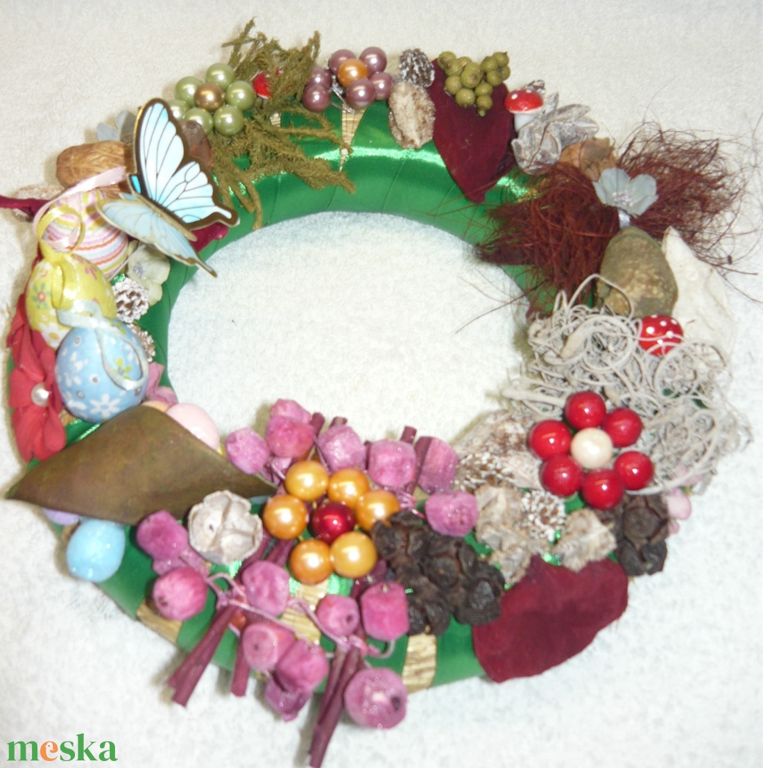 Kék pillangó tojás tánca - otthon & életmód - dekoráció - húsvéti asztaldíszek - Meska.hu