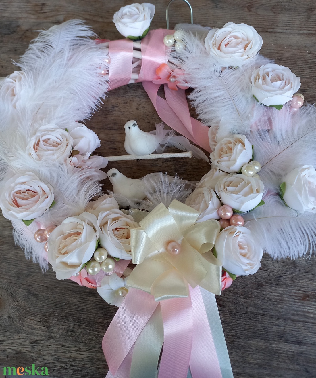 Szerelmes madárkák - otthon & életmód - dekoráció - ajtó- és ablak dekoráció - ajtódísz & kopogtató - Meska.hu