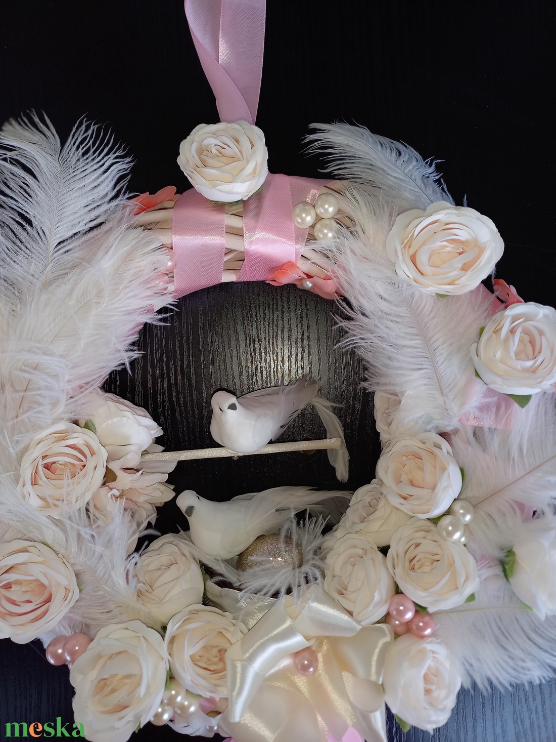 Szerelmes madárkák - otthon & életmód - dekoráció - ajtó- és ablak dekoráció - ajtódísz & kopogtató - Meska.hu