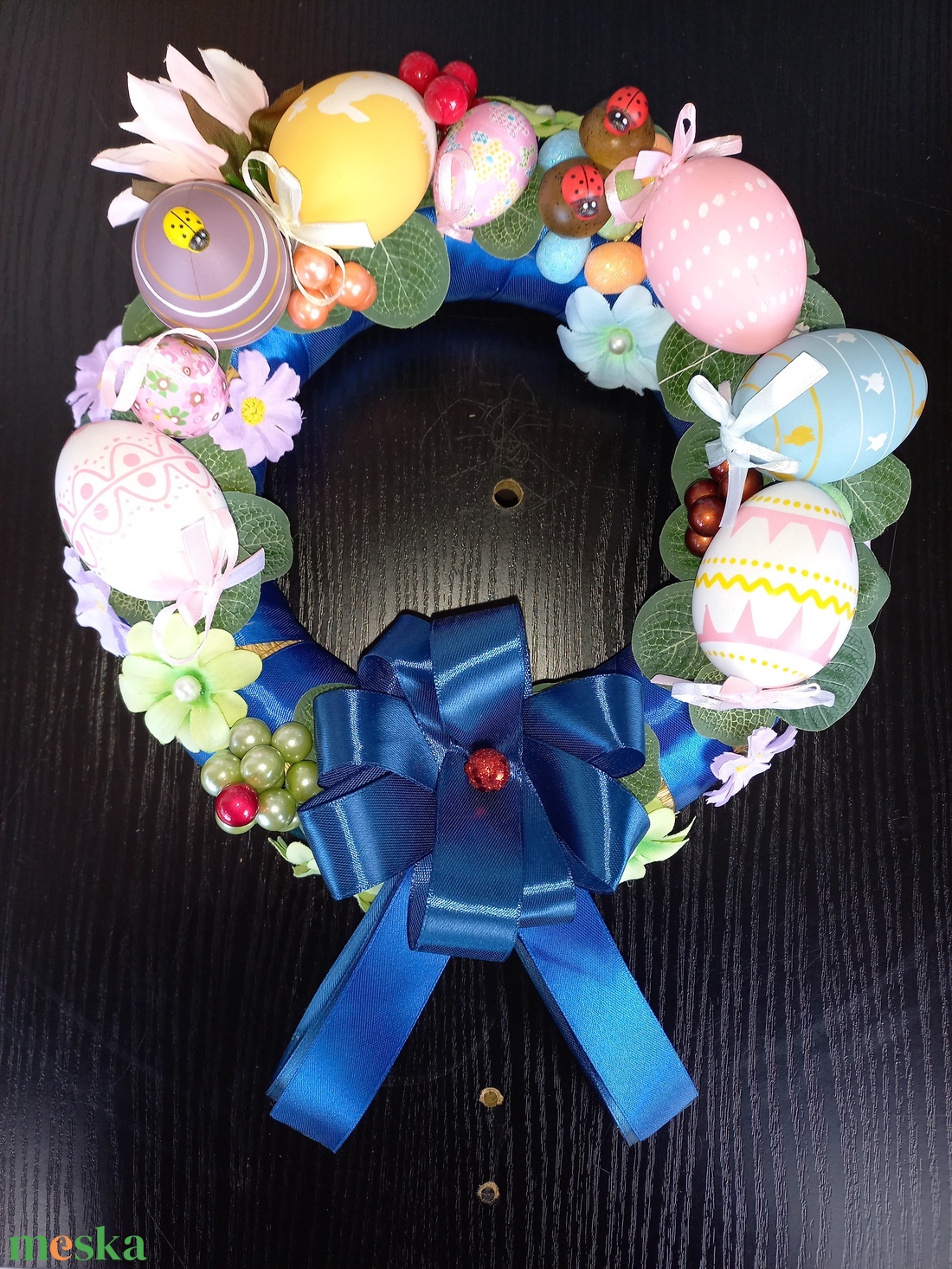 Tojások kékben - otthon & életmód - dekoráció - húsvéti asztaldíszek - Meska.hu