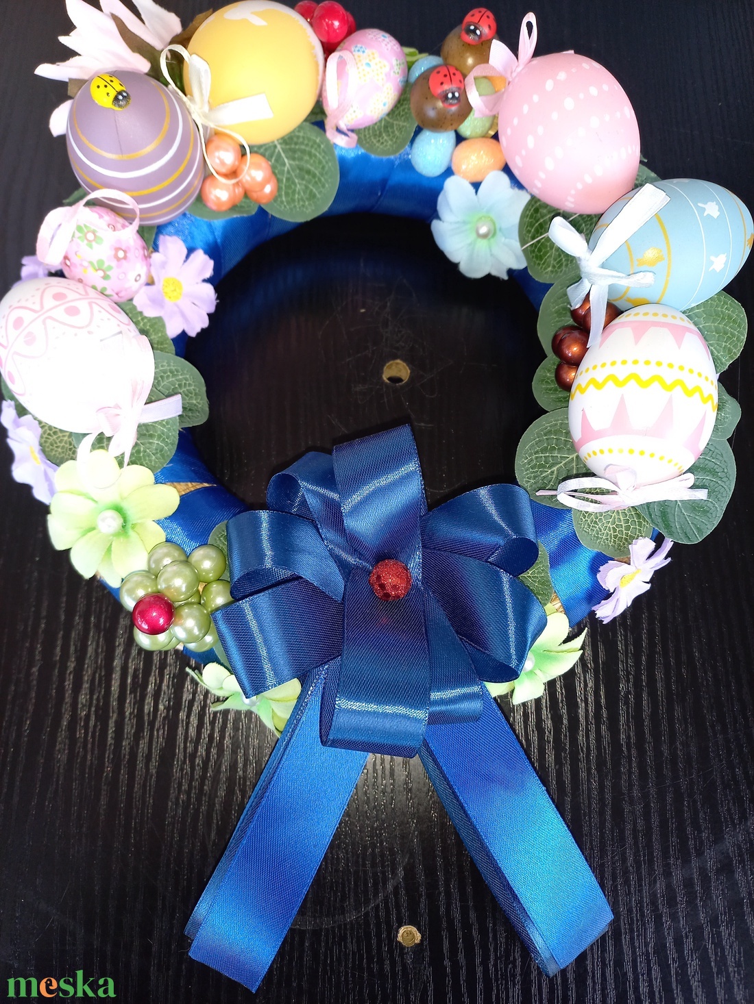 Tojások kékben - otthon & életmód - dekoráció - húsvéti asztaldíszek - Meska.hu