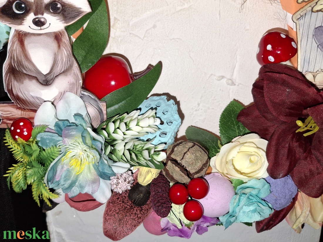 Mosómedve tavasszal - otthon & életmód - dekoráció - ajtó- és ablak dekoráció - ajtódísz & kopogtató - Meska.hu