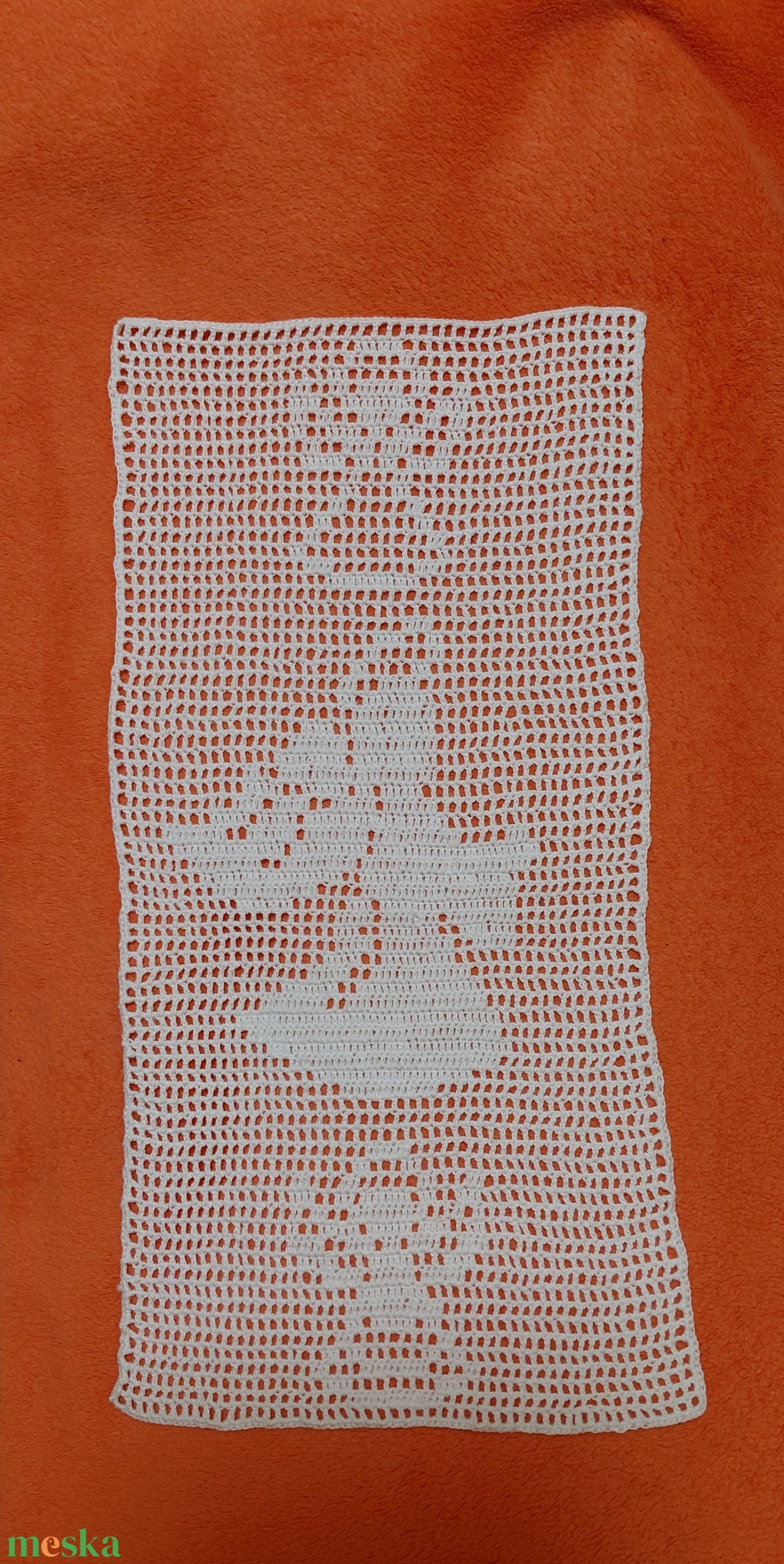 Angyalkás horgolt terítő - otthon & életmód - dekoráció - asztal és polc dekoráció - horgolt & csipketerítő - Meska.hu