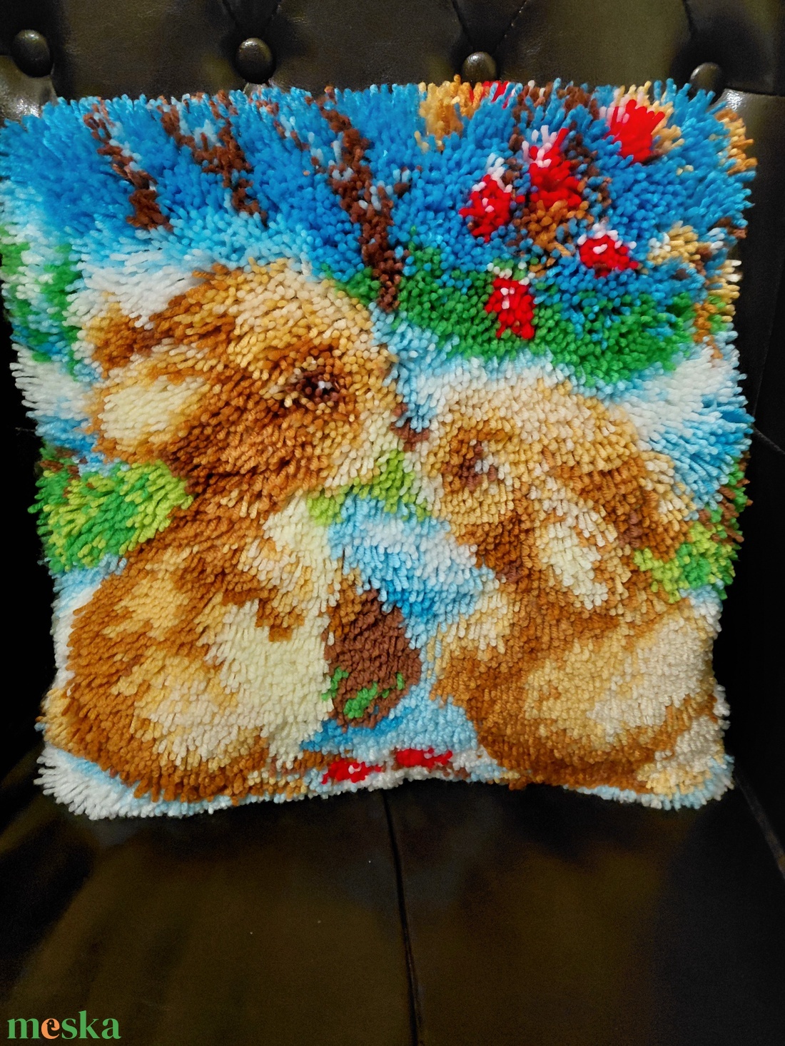 Nyuszis párnahuzat - otthon & életmód - lakástextil - párna & párnahuzat - díszpárnahuzat - Meska.hu