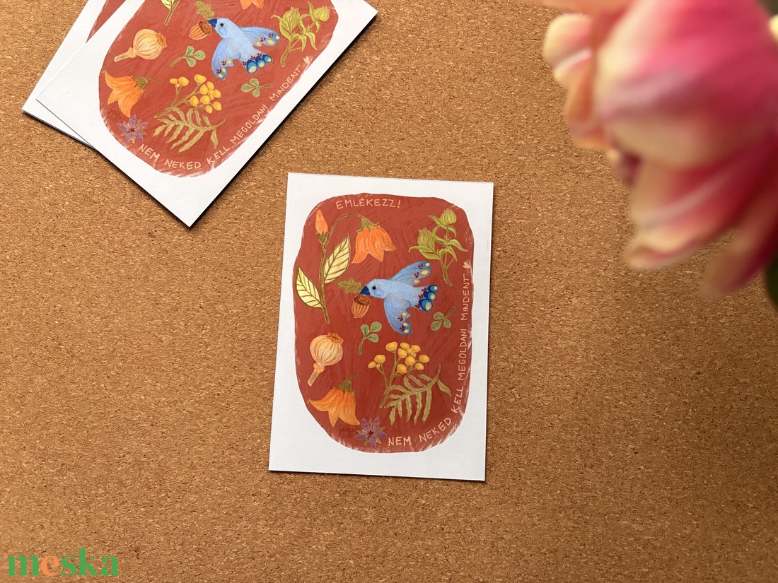 Emlékezz - képeslap, print - művészet - grafika & illusztráció - egyéb rajzok - Meska.hu