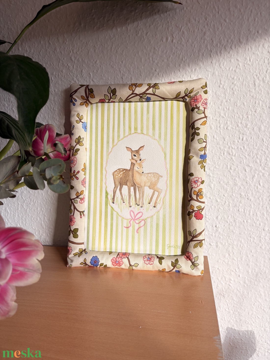 Őzek - akvarell, eredeti alkotás - művészet - festmény - akvarell - Meska.hu