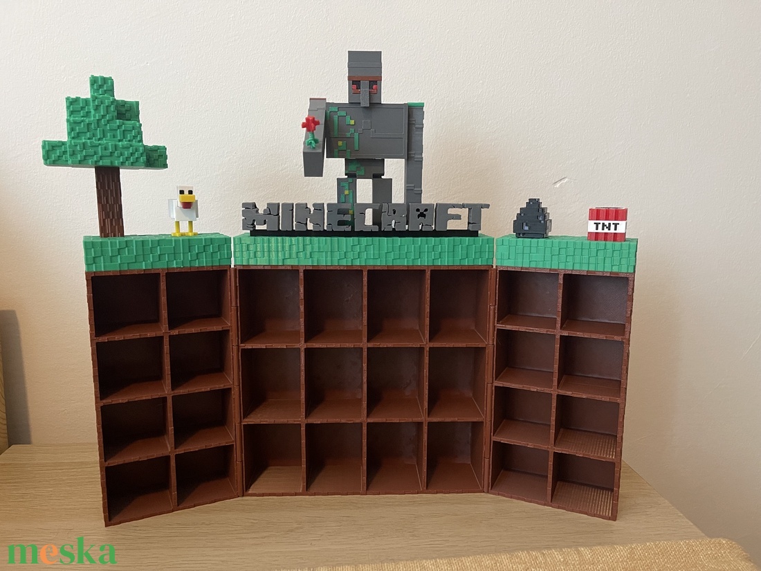 Egyedi Minecraft Kinder Joy figura tároló  - otthon & életmód - tárolás & rendszerezés - doboz - Meska.hu