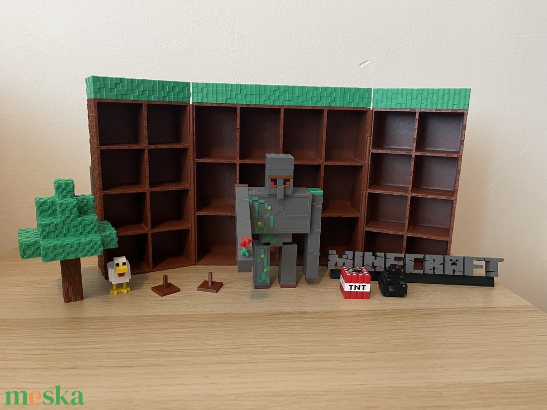 Egyedi Minecraft Kinder Joy figura tároló  - otthon & életmód - tárolás & rendszerezés - doboz - Meska.hu