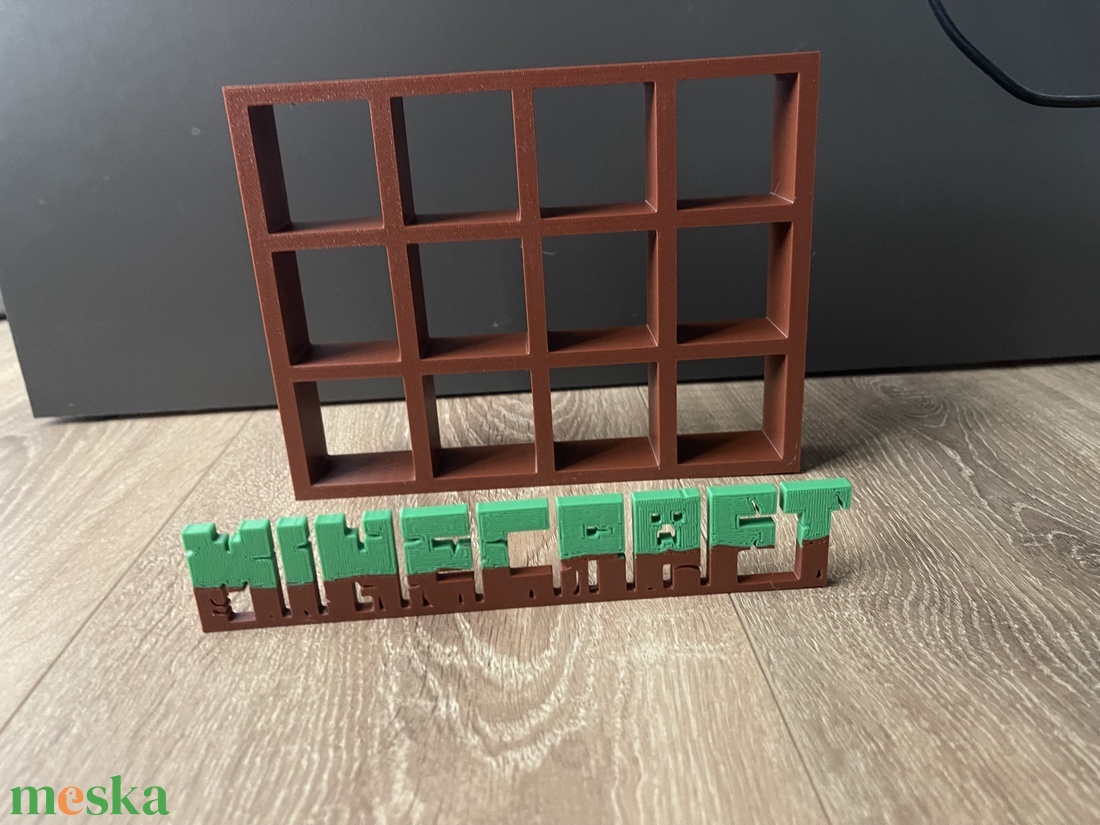 Eladó 12 férőhelyes minecraft polc! - otthon & életmód - dekoráció - asztal és polc dekoráció - díszdoboz - Meska.hu