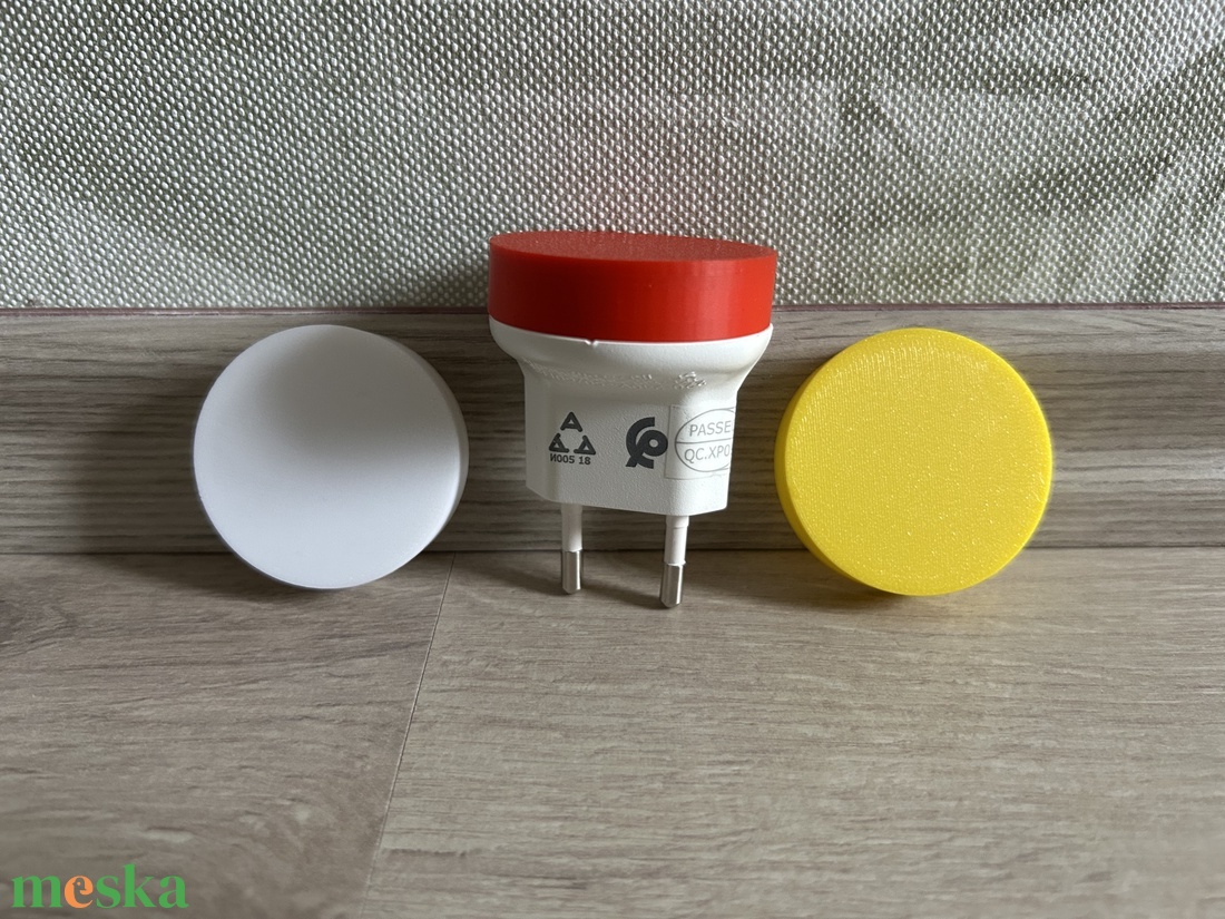 Éjjeli lámpa  3 cserélhető burával + 1db dugalj - otthon & életmód - lámpa - hangulatlámpa - Meska.hu