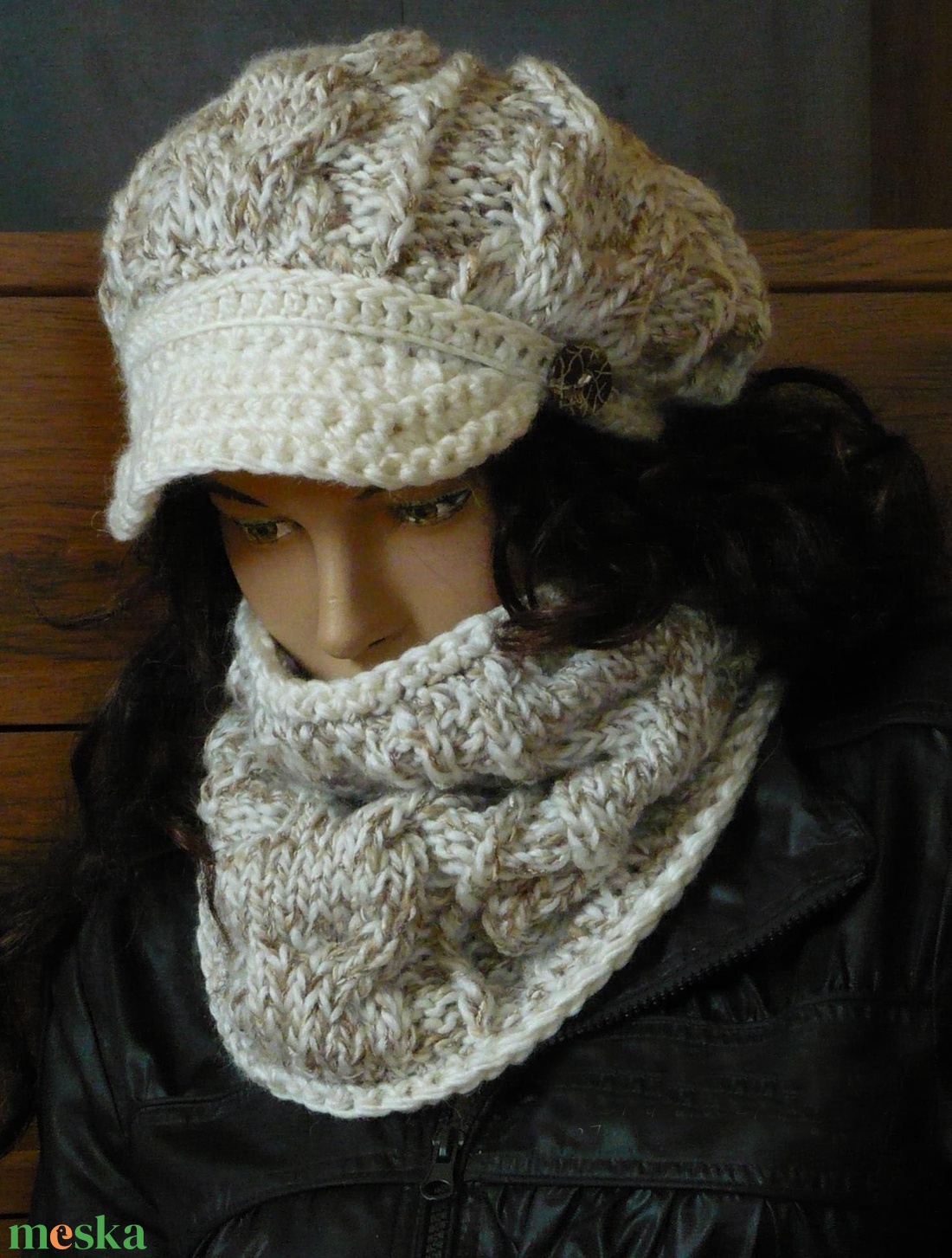 Női  sapka és sál szett - ruha & divat - sál, sapka, kendő - kesztyű - Meska.hu Női  sapka és sál szett - ruha & divat - sál, sapka, kendő - kesztyű - Meska.hu