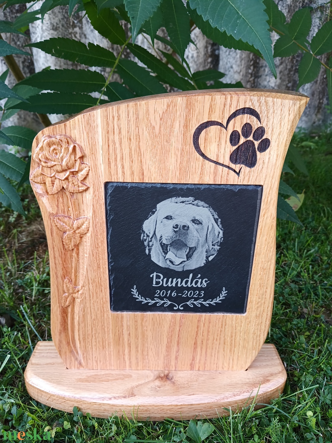 Kisállat síremlék emléktáblával - otthon & életmód - kisállatoknak - más házikedvenceknek - Meska.hu