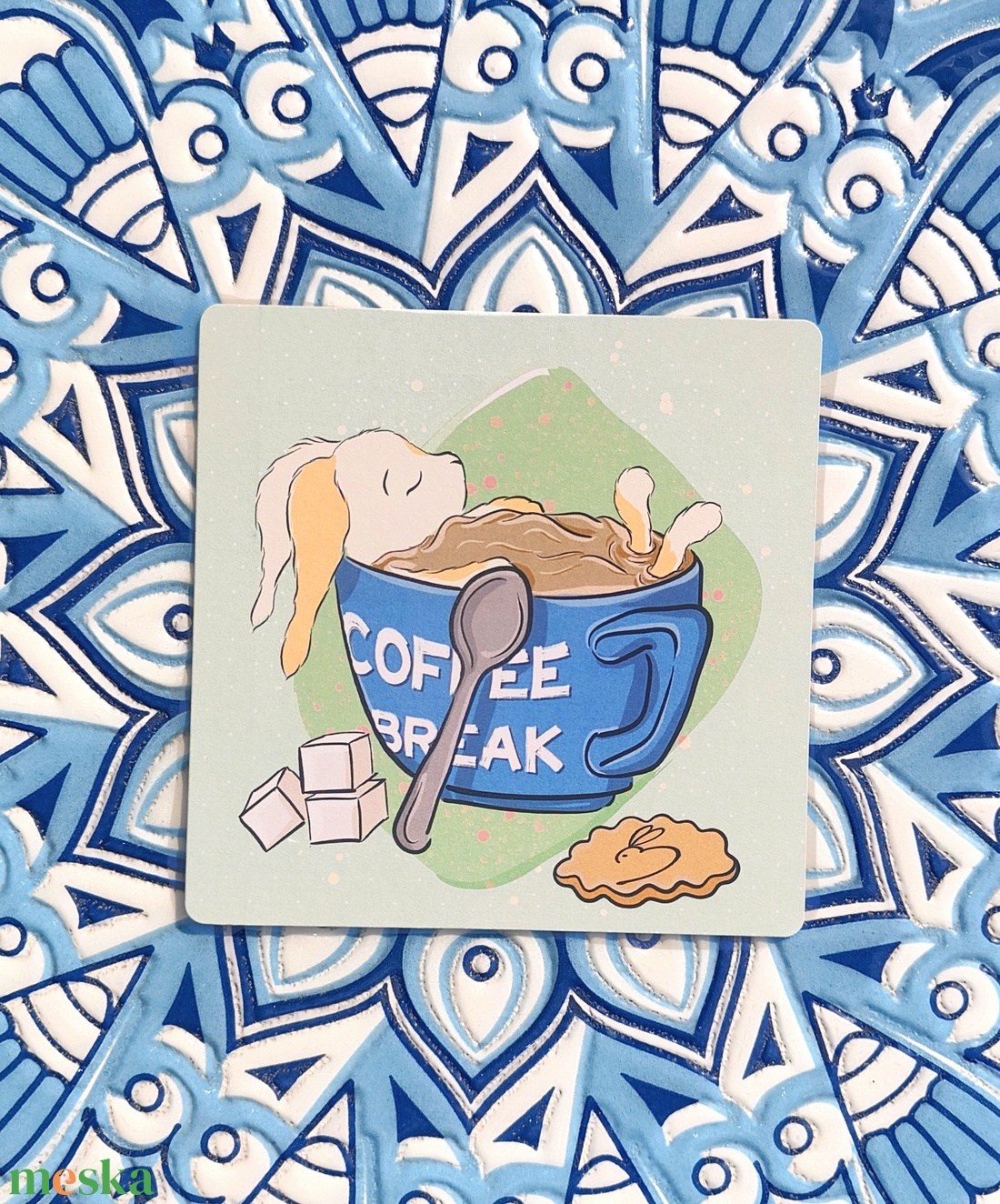 Social Battery töltődés módban � introvertált nyuszi print szett - művészet - grafika & illusztráció - digitális - Meska.hu