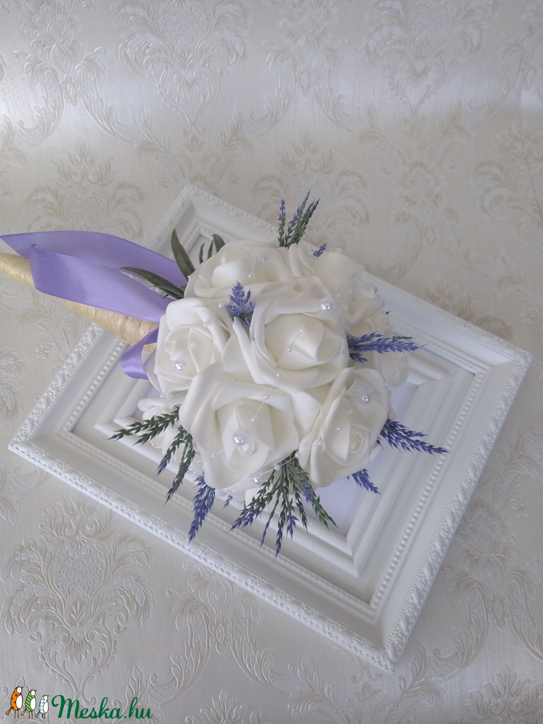 Rózsa és levendula csokor -  - Meska.hu