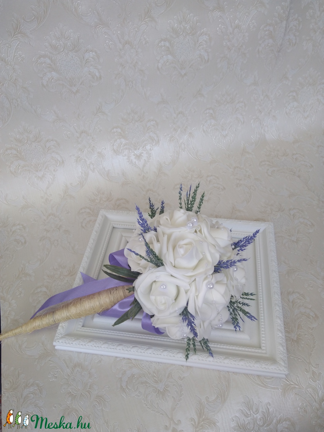 Rózsa és levendula csokor -  - Meska.hu