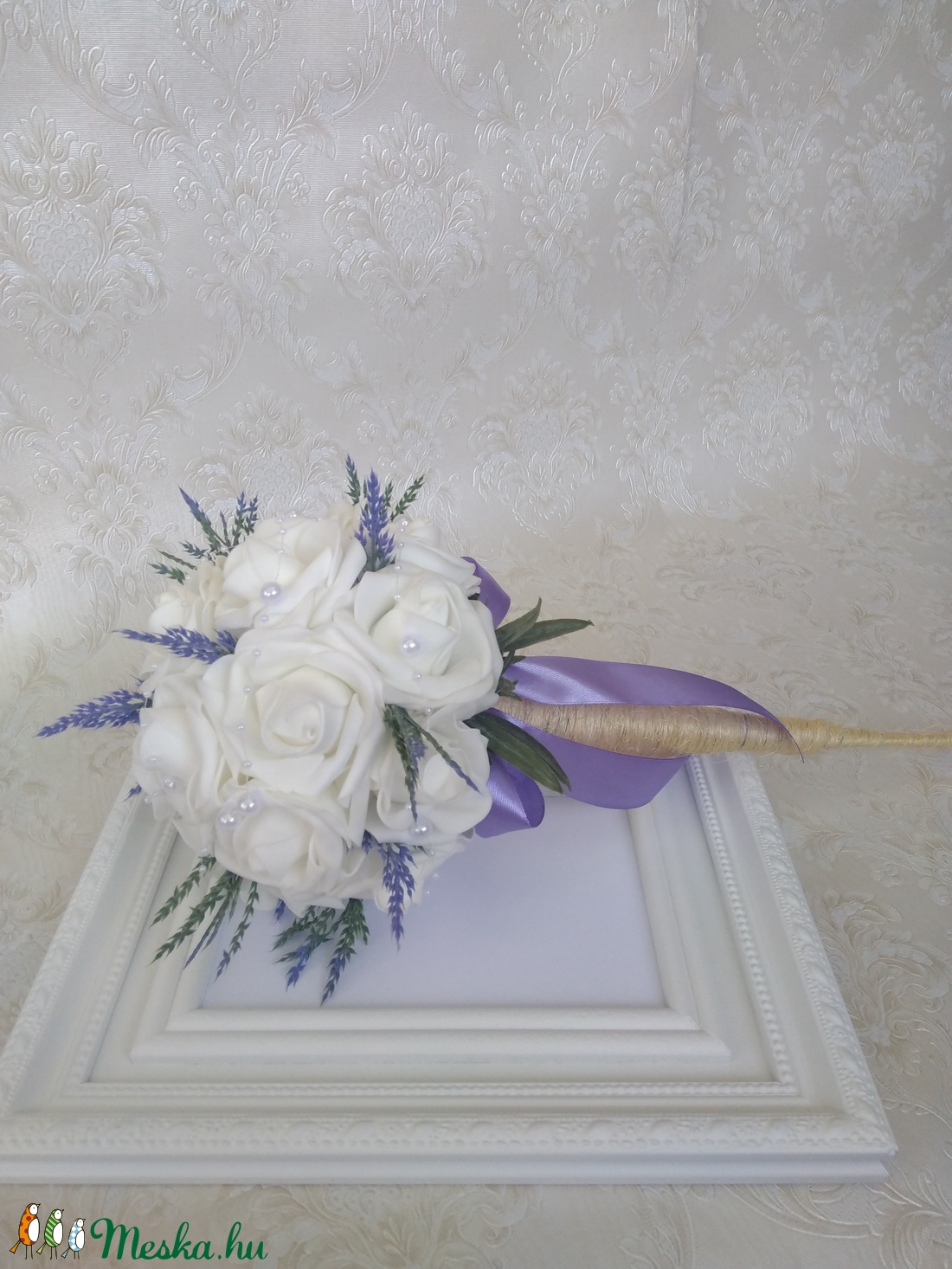 Rózsa és levendula csokor -  - Meska.hu