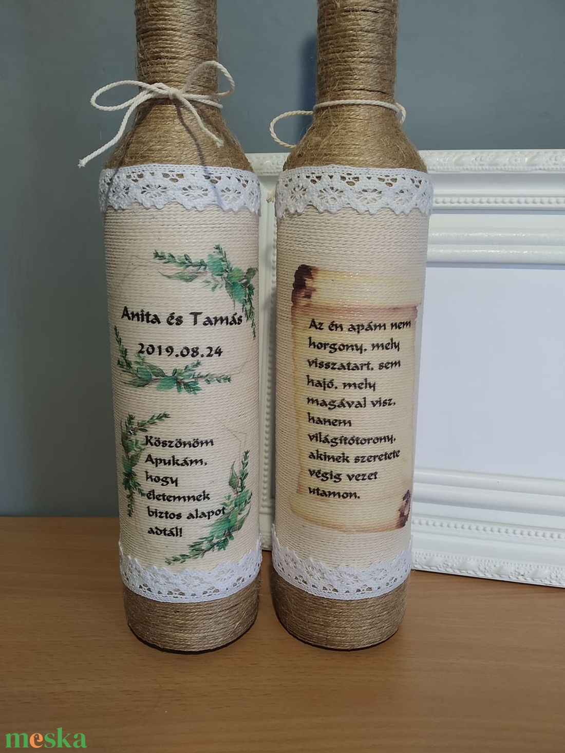 Vintage zsinórozott pálinkás üveg - esküvő - emlék & ajándék - szülőköszöntő ajándék - Meska.hu Vintage zsinórozott pálinkás üveg - esküvő - emlék & ajándék - szülőköszöntő ajándék - Meska.hu
