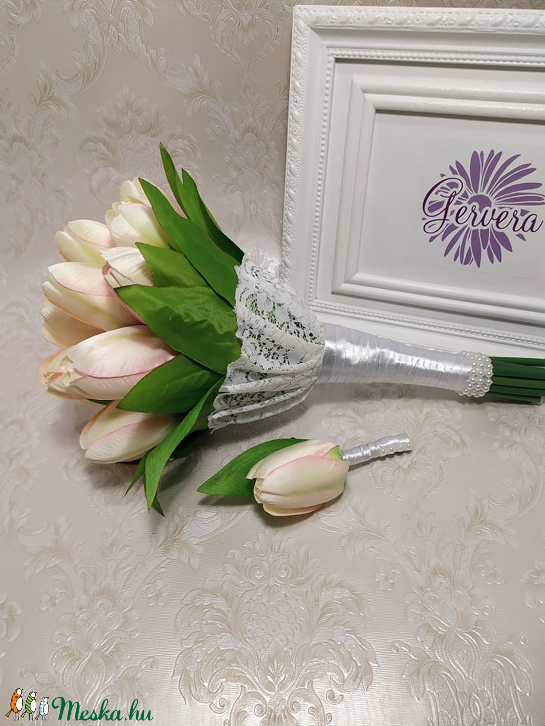 Tulipán menyasszonyi csokor - - Meska.hu Tulipán menyasszonyi csokor - - Meska.hu