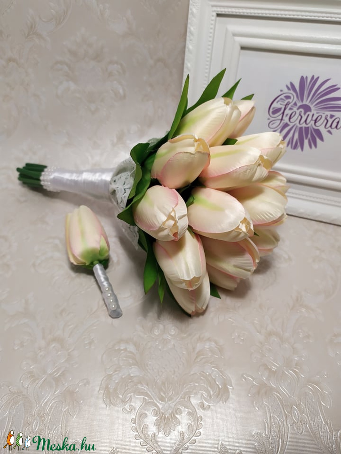 Tulipán menyasszonyi csokor - - Meska.hu Tulipán menyasszonyi csokor - - Meska.hu