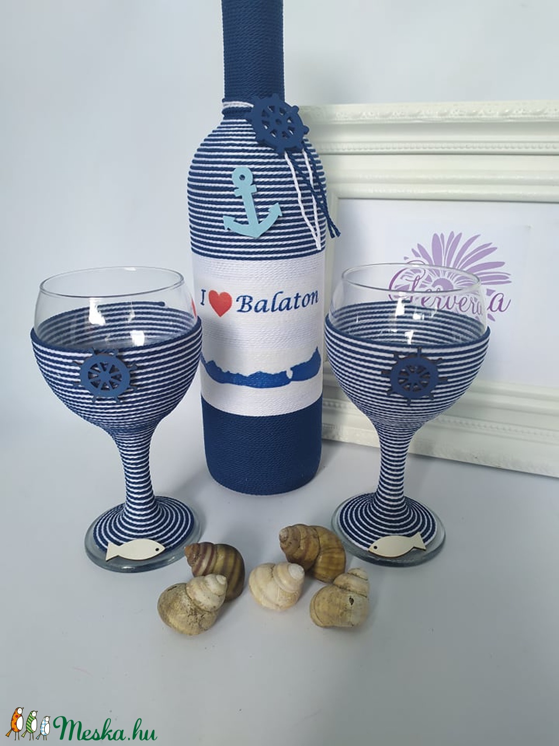 I love Balaton borosüveg+pohár - otthon & életmód - dekoráció - Meska.hu I love Balaton borosüveg+pohár - otthon & életmód - dekoráció - Meska.hu