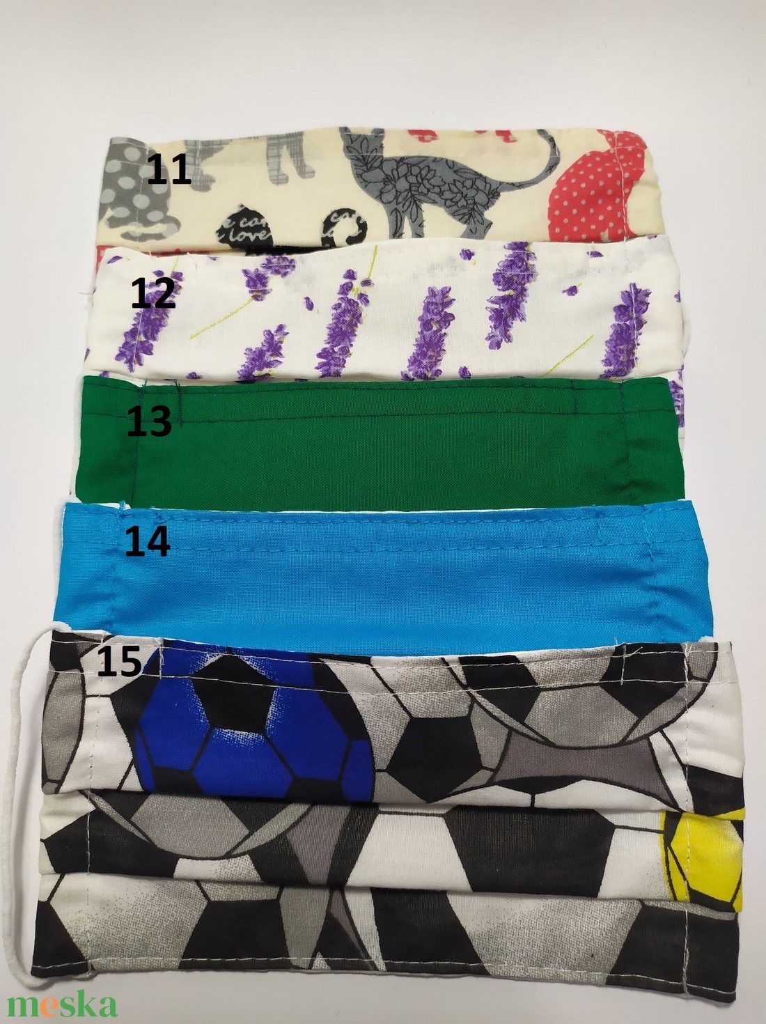 5db textil maszk választható mintával - férfi & uniszex - férfi & uniszex - Meska.hu