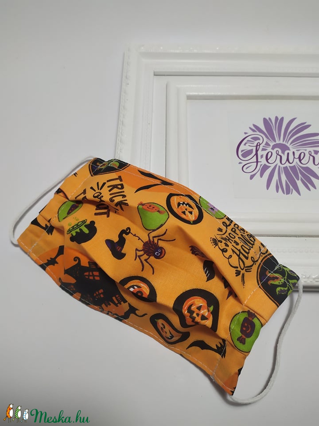 Textil maszk,kétrétegű, Halloween  -  - Meska.hu