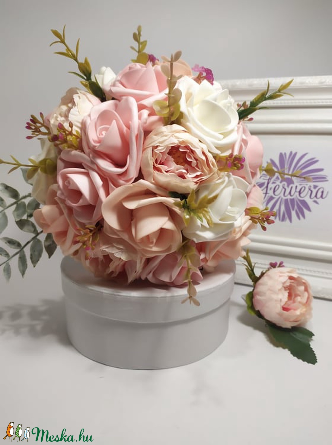 Mini menyasszonyi csokor, koszorúslány csokor - esküvő - menyasszonyi- és dobócsokor - Meska.hu