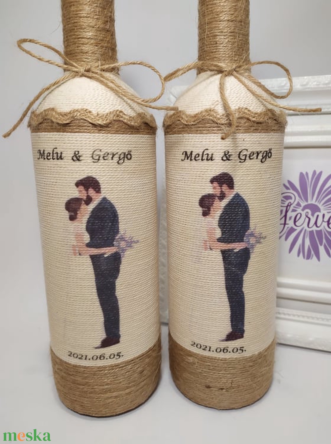 Boros üveg szülőköszöntő ajándék, vintage - otthon & életmód - dekoráció - asztal és polc dekoráció - díszüveg - Meska.hu Boros üveg szülőköszöntő ajándék, vintage - otthon & életmód - dekoráció - asztal és polc dekoráció - díszüveg - Meska.hu
