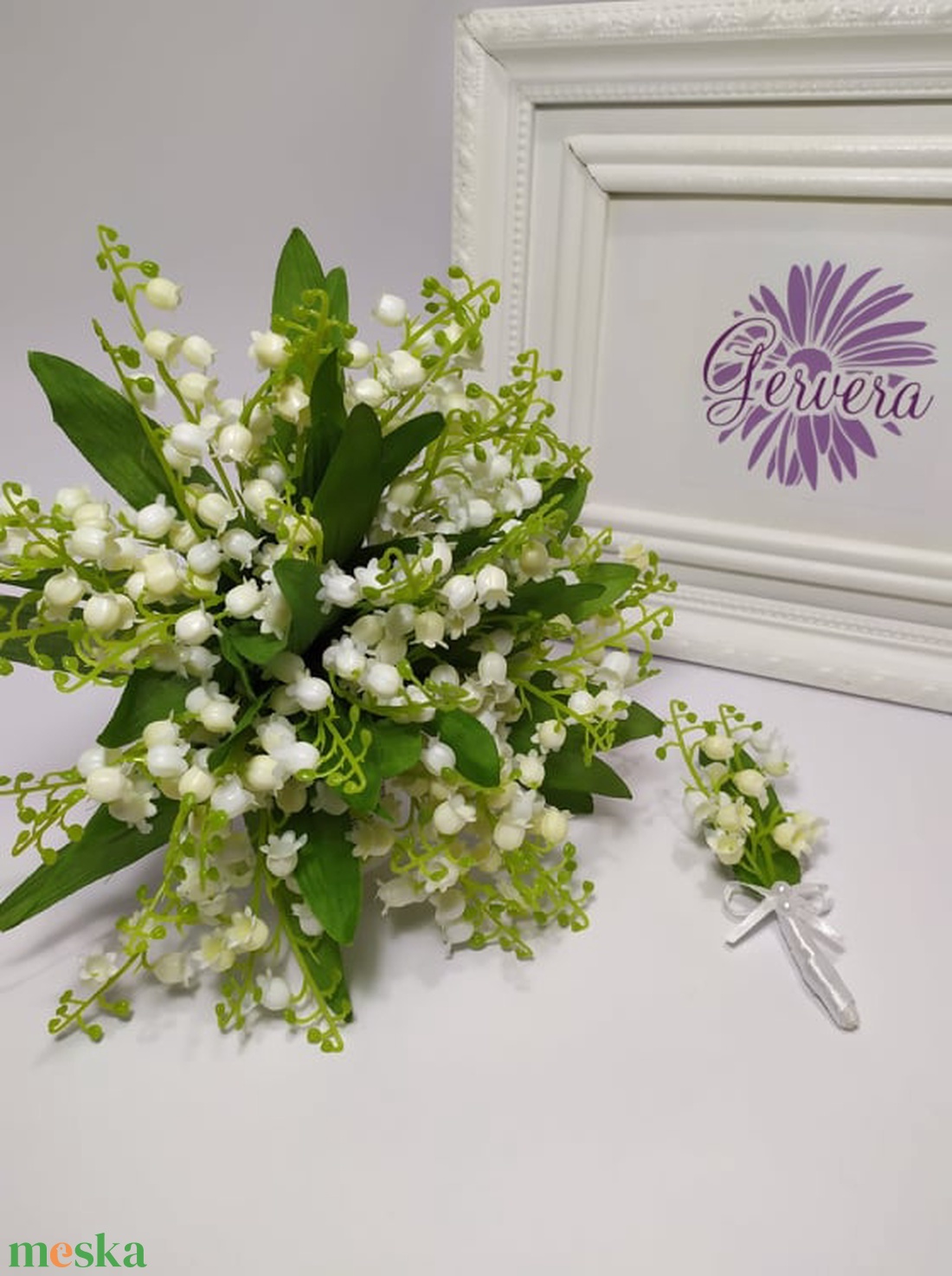 Menyasszonyi csokor, gyöngyvirág - esküvő - menyasszonyi- és dobócsokor - Meska.hu