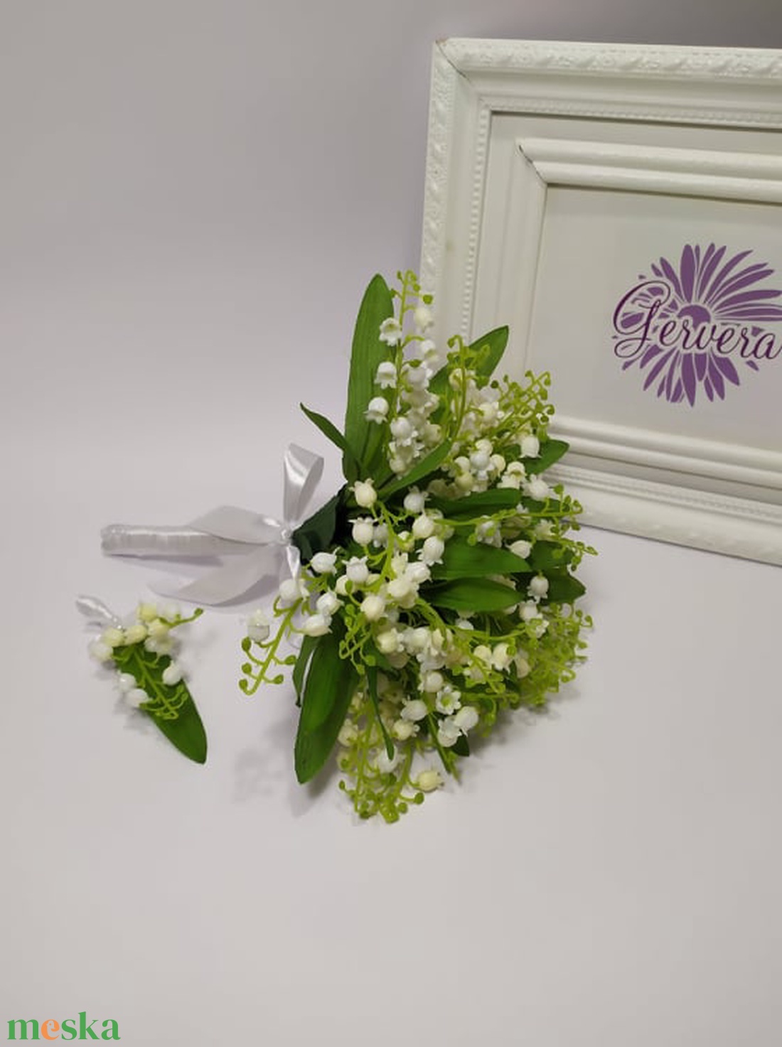 Menyasszonyi csokor, gyöngyvirág - esküvő - menyasszonyi- és dobócsokor - Meska.hu