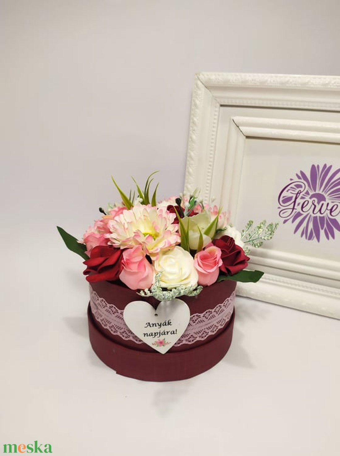 Virágbox anyunak, gerbera és rózsa - otthon & életmód - dekoráció - virágdísz és tartó - virágbox, virágdoboz - Meska.hu Virágbox anyunak, gerbera és rózsa - otthon & életmód - dekoráció - virágdísz és tartó - virágbox, virágdoboz - Meska.hu