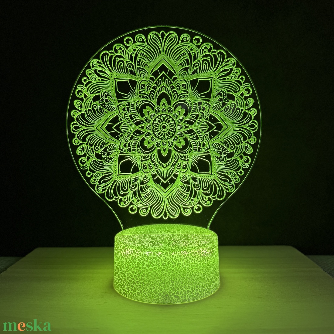 Mandala virágok,  LED-lámpa - otthon & életmód - lámpa - hangulatlámpa - Meska.hu