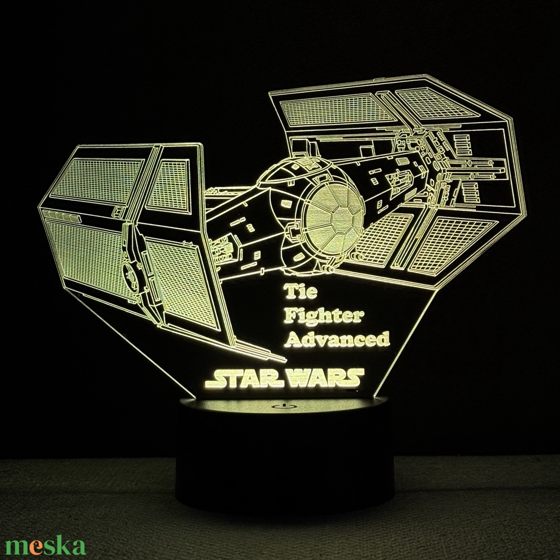 Star Wars - Tie Fighter Advanced LED lámpa - otthon & életmód - lámpa - hangulatlámpa - Meska.hu