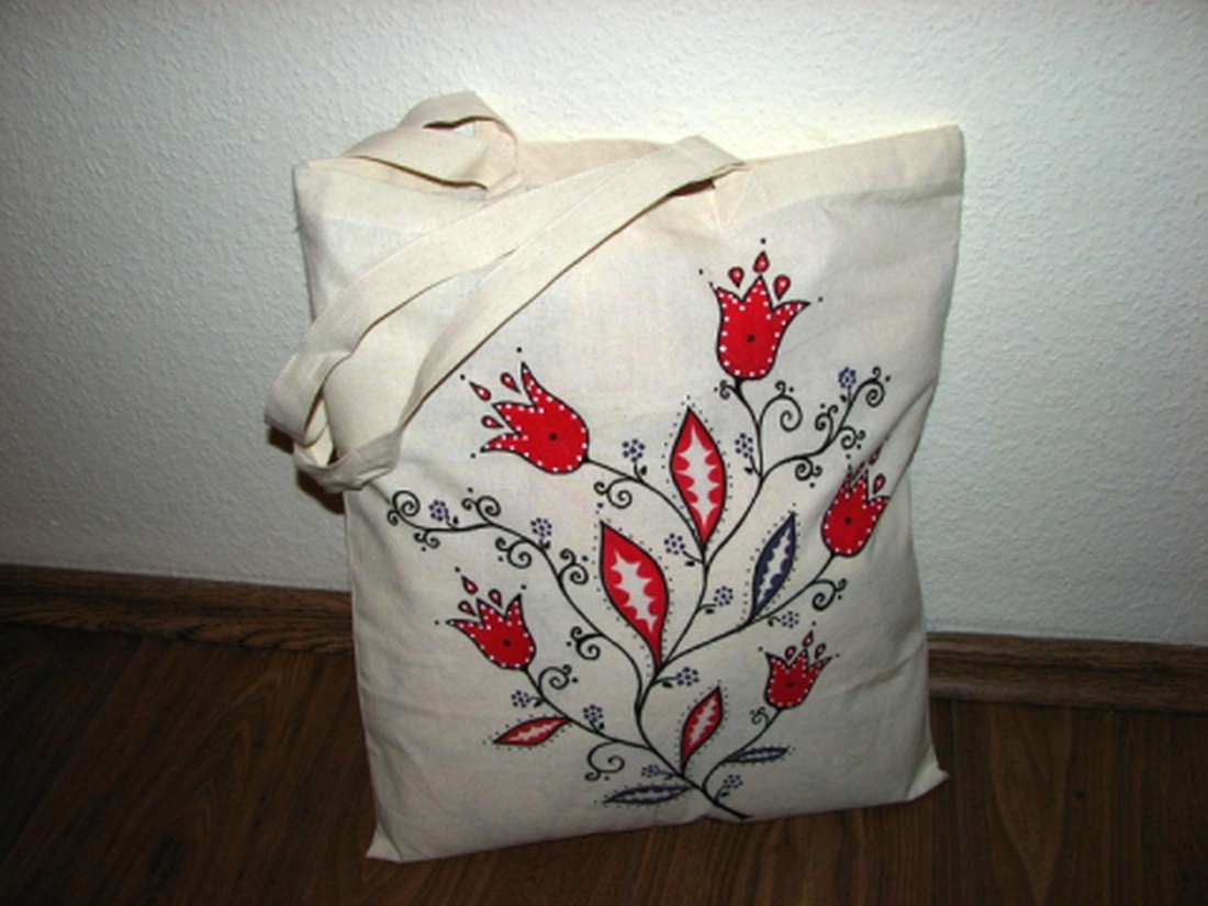Tulipános táska/szatyor - - Meska.hu Tulipános táska/szatyor - - Meska.hu