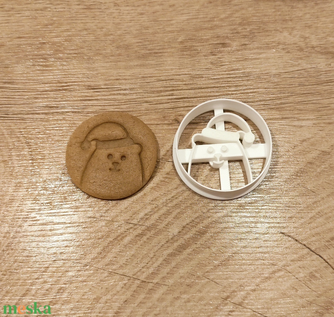 Karácsonyi macis keksz, süti. sütemény kiszúró forma - otthon & életmód - konyhafelszerelés, tálalás - sütés, főzés - sütikiszúró - Meska.hu