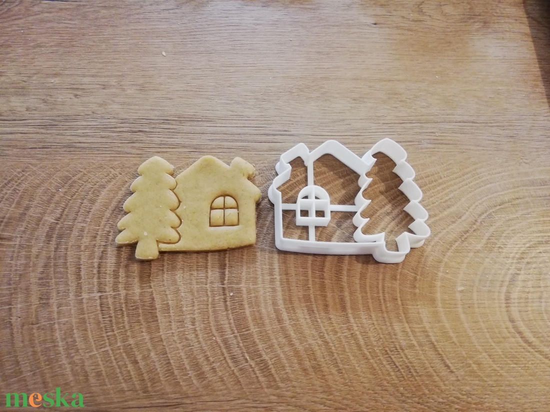Házikó Karácsonyi mézeskalács-, keksz kiszúró forma - otthon & életmód - konyhafelszerelés, tálalás - sütés, főzés - sütikiszúró - Meska.hu