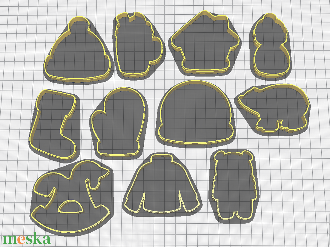 Vegyes karácsonyi keksz-, mézeskalács-, keksz kiszúró forma szettben - otthon & életmód - konyhafelszerelés, tálalás - sütés, főzés - sütikiszúró - Meska.hu