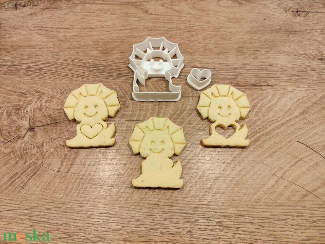 Szerelmes dino keksz-, mézeskalács-, süti kiszúró szett  - otthon & életmód - konyhafelszerelés, tálalás - sütés, főzés - sütikiszúró - Meska.hu