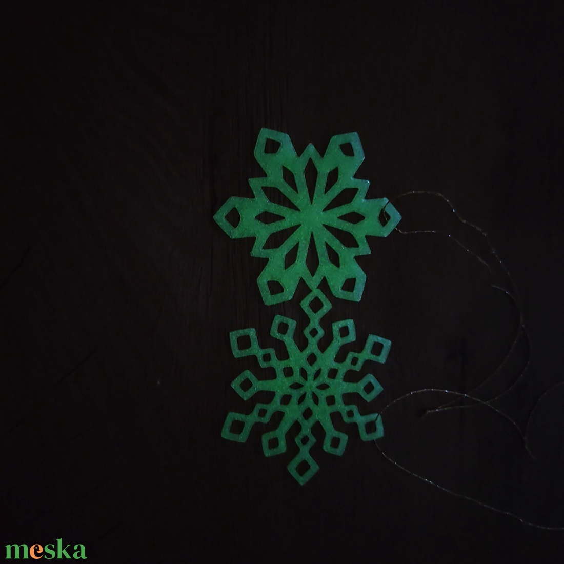 ! Akció! Világító hópehely díszek  - karácsony - karácsonyi lakásdekoráció - karácsonyi lakásdíszek - Meska.hu