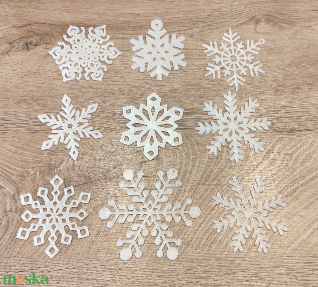 ! Akció! Világító hópehely díszek  - karácsony - karácsonyi lakásdekoráció - karácsonyi lakásdíszek - Meska.hu