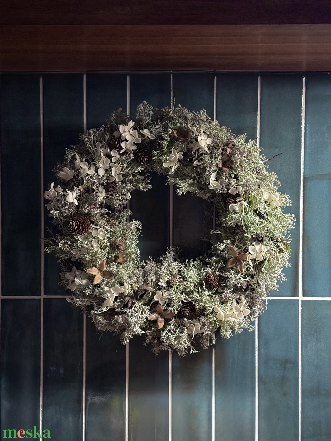 Zuzmó koszorú - otthon & életmód - dekoráció - virágdísz és tartó - koszorú - Meska.hu